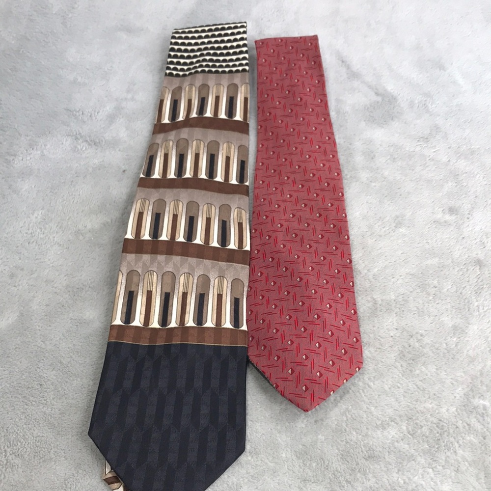 2 Vintage Carlo Palazzi Men's Silk Ties